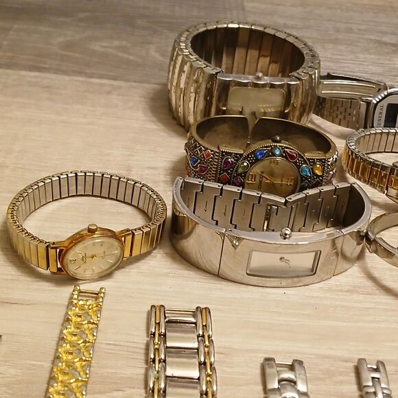 Lot 35+ Watches Parts/Repair ALL Metal Timex Relic Fossil Pulsar Guess DNKY main image 4